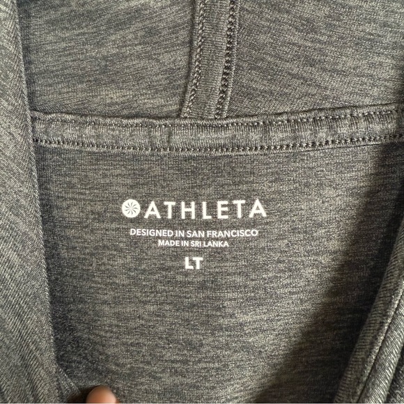 Athleta Uptempo Pullover Hoodie Sweatshirt Athleisure Lounge Wear LT Large Tall - Picture 4 of 6